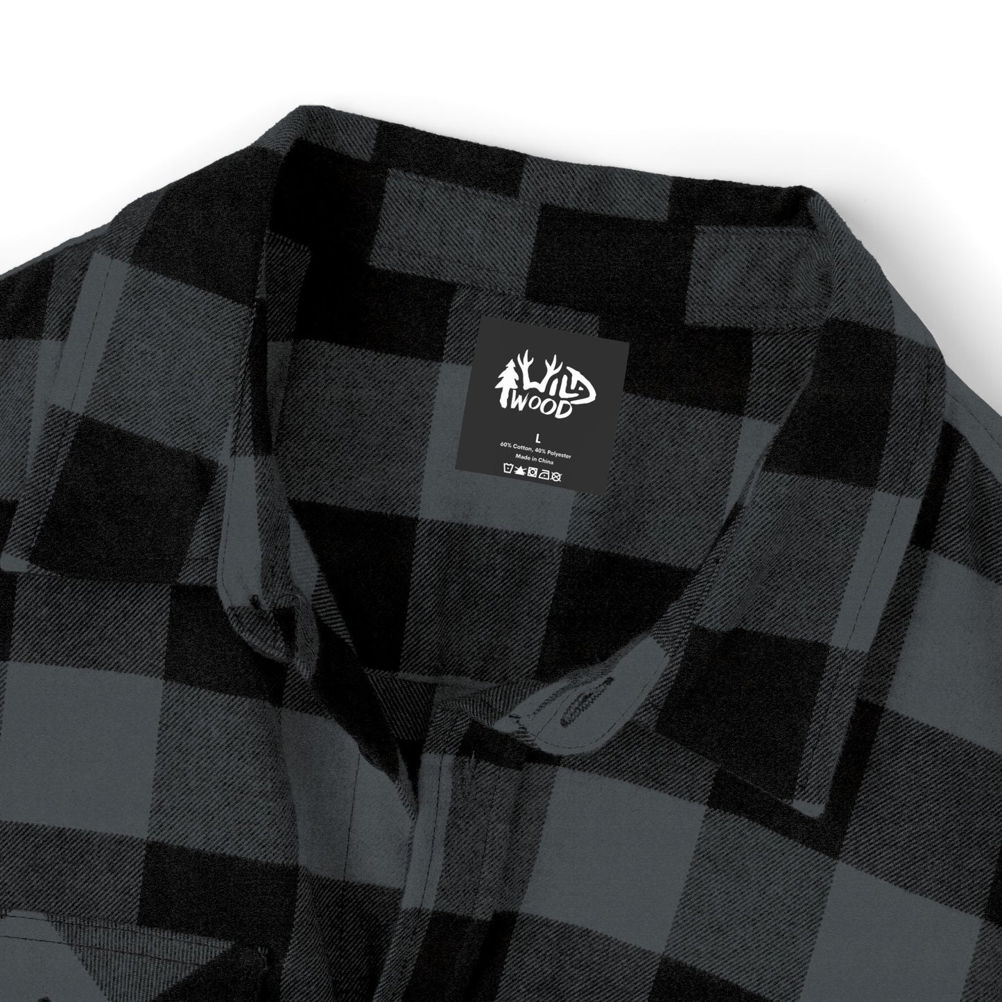 Heavyweight Flannel | Charcoal Heather/Black