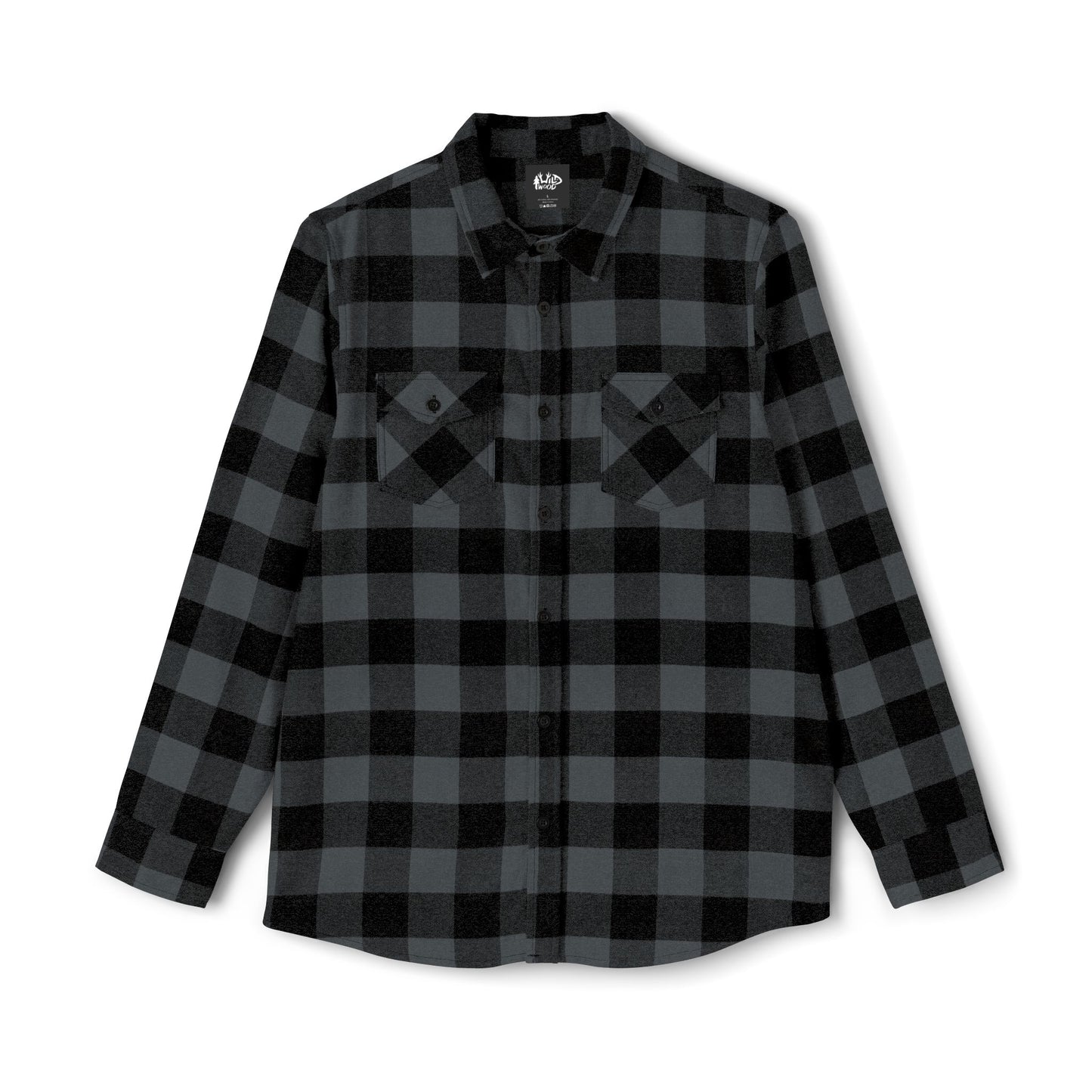 Heavyweight Flannel | Charcoal Heather/Black